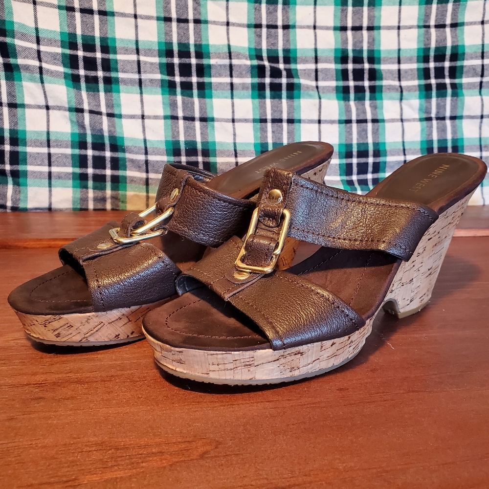 Wedge sandles from nine west